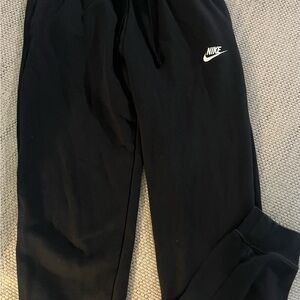 Nike Black Joggers with White Logo
